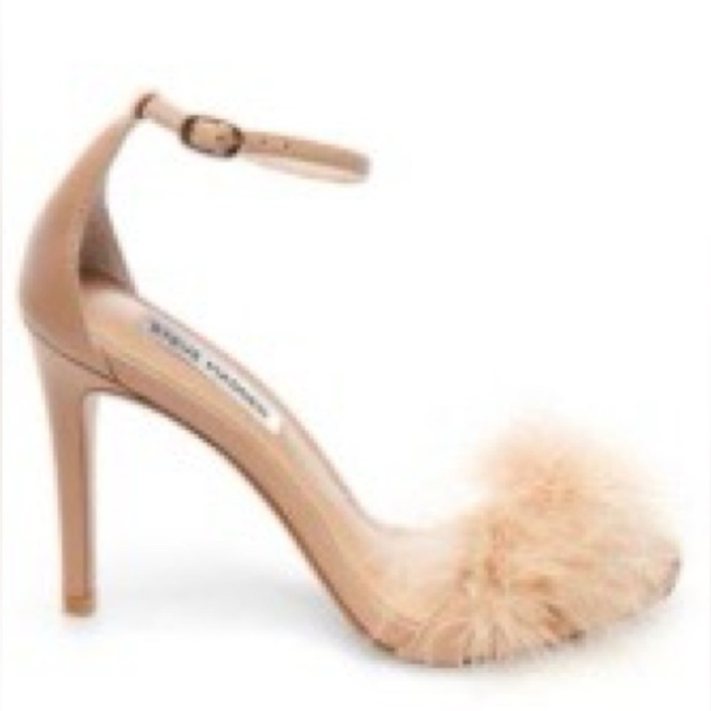 Steve Madden Women's Nude Feathered Heels